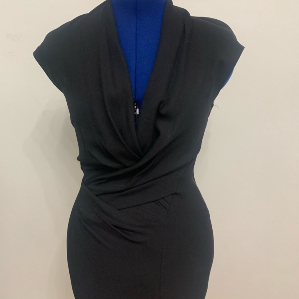 Helmut Lang | Black Draped Dress (Size 4) 🖤